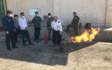 برگزاری دوره آموزش عملياتی اطفای حريق برای كاركنان و انبارداران مديريت اموال تمليكی خوزستان + عکس